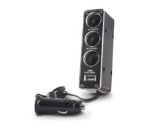 Forever 3 x Auto Lādētājs Sadalītājs 12 | 24V + USB 500mA