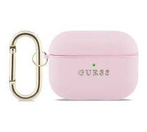 Case Guess Grained Classic Logo Hook for AirPods Pro 3 pink