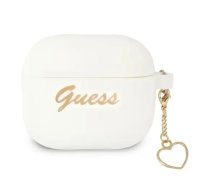 Guess case for Airpods 3 GUA3LSCHSH white Silicone Heart Charm