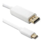 Qoltec Displayport Alternate mode | USB 3.1 type C male | Displayport male | 5K | 1m