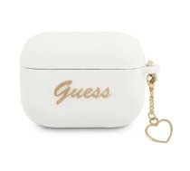Guess case for Airpods Pro GUAPLSCHSH white Silicone Heart Charm