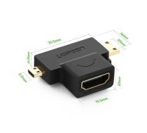 UGREEN 20144 adapter mini | micro HDMI to HDMI (black)