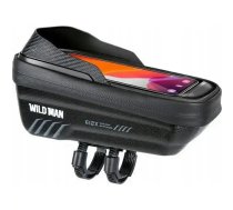 WILDMAN traveling bag for bike frame with zipper 1L (4 "- 7") E12X black