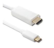 Qoltec USB 3.1 typ C male/ HDMI A male cable | 4K | Alternate mode | 1m
