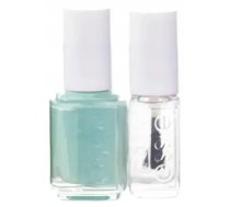 Set Essie: Nail Enamel, Vegan, Glossy Shine Finish, Nail Polish, 99, Mint Candy Apple, 13.5 ml + Nail Care - Good To Go, Top Coat, Nail Strengthening Lacquer, 5 ml