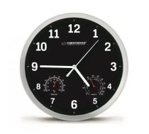 Esperanza EHC016K Sienas pulkstenis ar termometru un gaisa mitruma mērītāju. 25cm