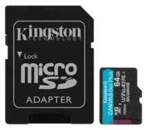 Atmiņas karte Kingston microSD Canvas Go Plus Gen4 64GB