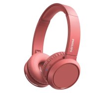 PHILIPS austiņas On-Ear ar Bluetooth, sarkanas