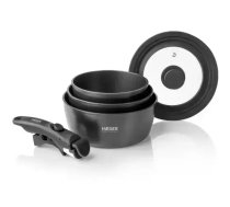 Haeger PA-C05.020A Easy Fit Pots Katlu komplekts ar noņemamu rokturi