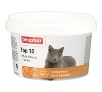 Vitamīnizēta papildbarība : Beaphar vitamīni TOP 10 cat, 180 tab.