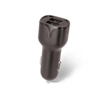 Maxlife MXCC-01 auto lādētājs | 12W | QC | 2xUSB-A | Melns