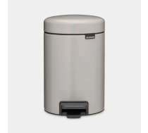 BRABANTIA atkritumu tvertne ar pedāli NewIcon, 3 l, Soft Grey