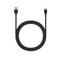 Cable USB A to Type C 3.0 2A HD2 1 m black