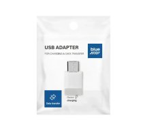 Adapter Type C to Micro USB Blue Star - white