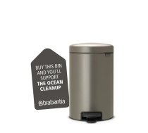 BRABANTIA atkritumu tvertne ar pedāli NewIcon, 12 l, Platinum