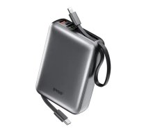 BWOO power bank P73 22.5W 20000 mAh with 2 built-in cables 1 x USB-C 1 x Lightning black