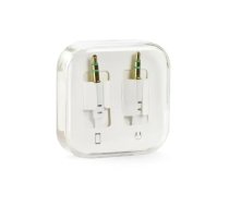 Cable AUX Jack 3,5 mm (male) to Jack 3,5 mm (male) BOX 1 m white