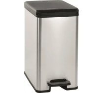 Pedāļspainis metalizēts Slim Bin 25L sudraba