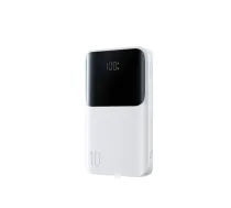 Joyroom JR-QP191 Star Series Mini ārējais akumulators (powerbank) | 10 000 mAh | 22.5W | USB-A, USB-C | LED ekrāns | balts