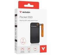 Verbatim Dysk SSD 1TB - brelok do kluczy z kablem USB 3.2 gen.2 czarno-pomarańczowy|black-orange 32193