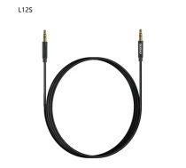 Dudao L12S AUX cable mini jack 3.5mm 1m 3-pole stereo - black