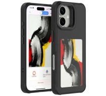 Case E-Ink 4smarts with NFC display Qi2 for iPhone 17 black