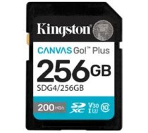 Atmiņas karte Kingston 256GB SDXC Canvas Go Plus Gen4