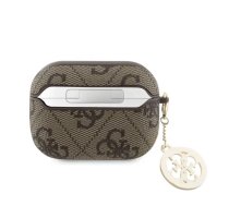 Guess 4G Script PC|PU Charm Case for AirPods Pro 2 Brown