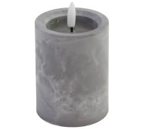 Svece LED 7.5x12cm, akmens efektu
