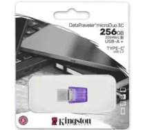 Zibatmiņa Kingston DataTraveler microDuo 3C 256GB USB Type-A + USB Type-C