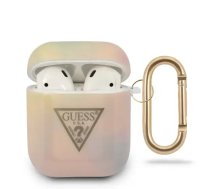 GUACA2TPUMCGG01 Guess TPU T&D Gold Triangle 01 Case for Airpods 1|2 Pink