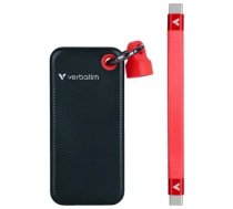Verbatim Dysk SSD 1TB - brelok do kluczy z kablem USB 3.2 gen.2 czarno-czerwony|black-red 32192