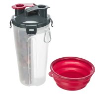 Ceļojumu pudele : Trixie Food and water container, plastic, 2 × 0.35 l/ø11 × 23 cm