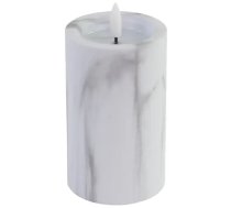 Svece LED 7.5x15cm, marmora efektu
