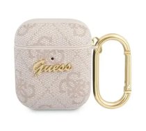 Guess 4G Script Metal Collection Case for AirPods 1 / 2 - Pink