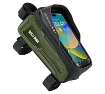 WILDMAN traveling bag for bike frame with zipper 1L (4 "- 7") M20 green