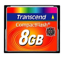 Transcend 133x, CF, 8GB, Compact Flash Card TS8GCF133 0760557810322