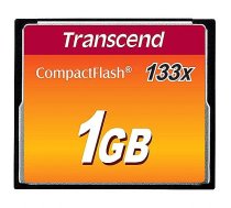 Transcend 133x, Compact Flash Card, 1GB TS1GCF133 0760557811190