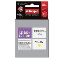 ActiveJet AB-1100YNX Ink cartridge (replacement for Brother LC1100Y/980Y; Supreme; 19.5 ml; yellow) AB-1100YNX 5901452124847