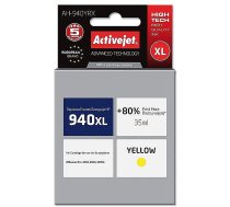 ActiveJet AH-940YRX Ink Cartridge for HP Printer, Compatible with HP 940XL C4909AE; Premium; 35 ml; yellow. Prints 80% more. AH-940YRX 5901452142087