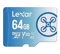 Lexar Fly, microSDXC, 64GB, UHS-I, U3, V30 LMSFLYX064G-BNNNG 843367128174