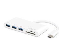 Vivanco memory card reader USB-C + hub 3-port (45387) 45387 4008928453874