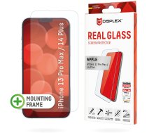 Displex Panzerglas 2D/ Clear (10H) für Apple iPhone 13 Pro Max/14 Plus, Eco-Montagerahmen, Tempered Glas, kratzer-resistente Schutzfolie, hüllenfreund 01700 4028778118150