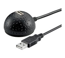 Goobay USB 2.0 Desktop 1-Port, Cable black, 1,5 Meter 68913 4040849689130