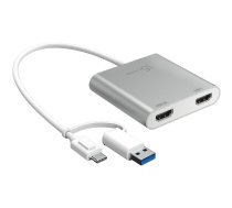 J5create USB-C TO DUAL HDMI MULTI-MONITOR ADAPTER JCA365-N 4712795086416