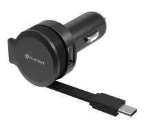 Platinet car charger 1xUSB 2,4A + USB-C cable (44652) 44652 5907595446525