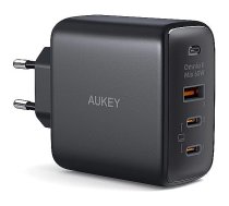 Aukey PA-B6T Black Omni a II GaN Wall Charger 3xUSB (2xUSB C+ 1xUSB A) 65W QC PD PA-B6T Black 689323784783