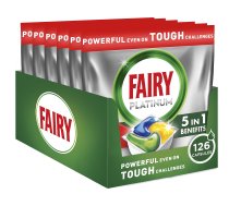 Fairy Platinum All in One Tabletes Trauku Mašīnai Lemon, 126 gab 80781506 8700216361767