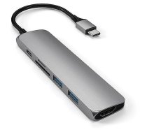 Satechi Satechi, USB-C hub Multi-port 4K + SD-reader, grey - Adapter ST-SCMA2M 879961007898