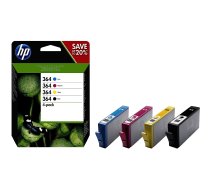 Hewlett Packard HP 364 CMYK ink cartridge combo 4-Pack N9J73AE#301 889894419408